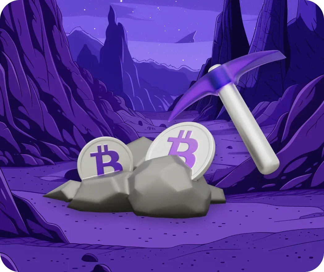 Pièces BTC minées dans l'univers de Miner Wars